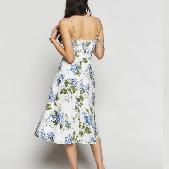 Reformation Kieryn Linen Dress - Picture 2 of 4